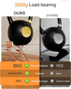 Tablet Stand Holder with Thickened 360°Rotating Base Dual Rod Adjustable - Image 3
