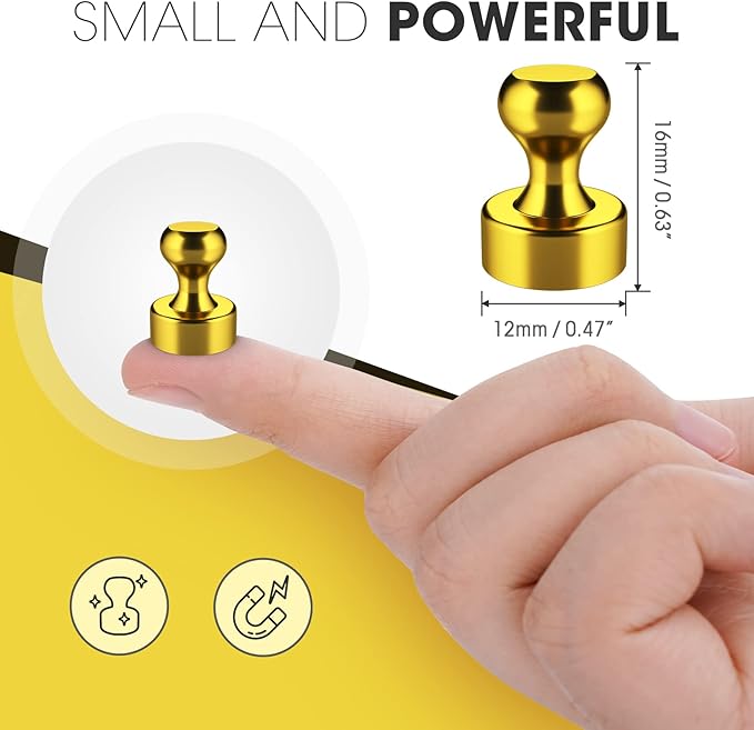 Grtard 24 Pack Magnetic Push Pins, Fridge Magnets - Image 2