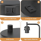 industrial desk lamp, fully dimmable small bedside table, package contents