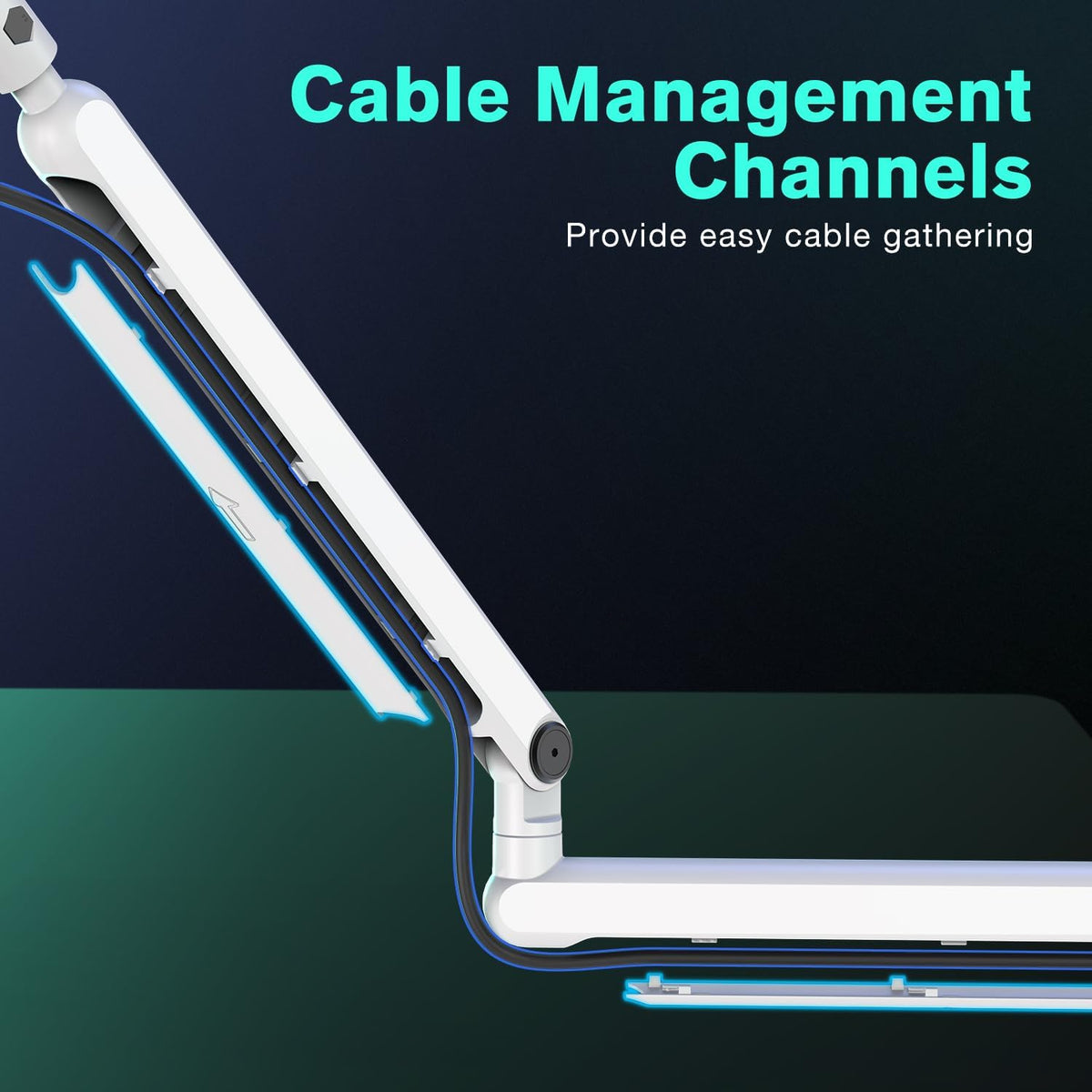FIFINE BM88W Low Profile Mic Boom Arm for Podcast Recording Streaming
