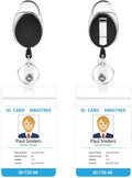 2 Pack ID Badge Holder, Badge Holder Retractable Clip by moeverEx