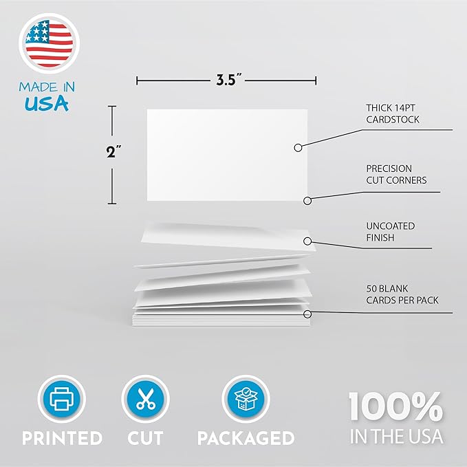 Home Advantage 3.5x5 Blank Index Cards - Image 5