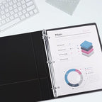 3 Ring Binder 1 Inch, ViVin Sturdy 1"-Slant D Ring Binder - Image 7