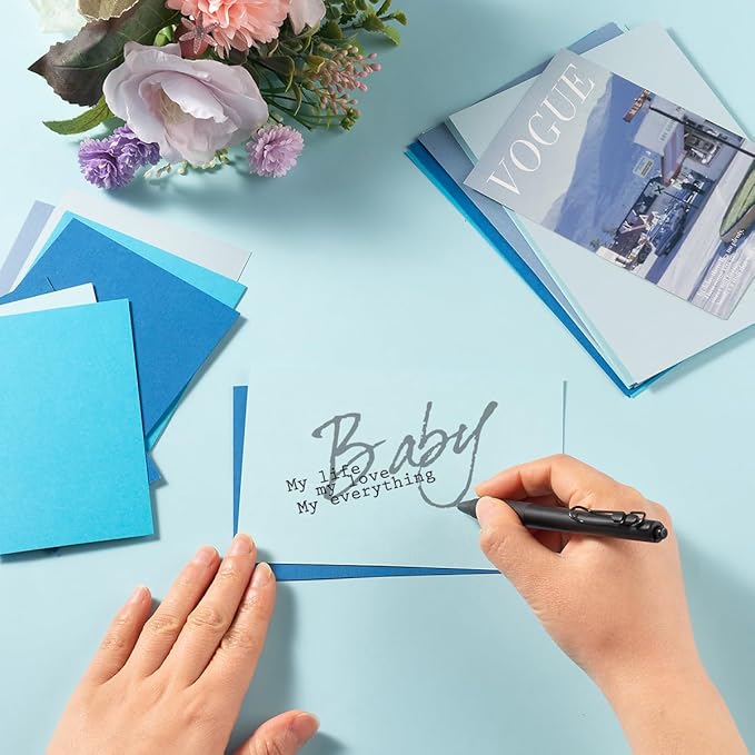 50 Sheets Colored Cardstock Paper 5 Colors, 250 GSM Heavy Card Stock - Image 4