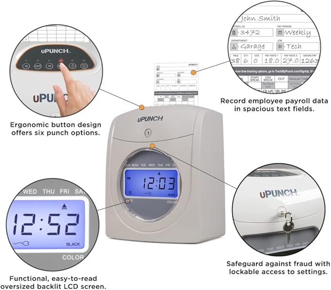 uPunch HN4540 Comprehensive Small Business Start-Up Kit: AutoAlign Calculating - Image 3