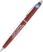 DISCOUNT PROMOS Custom Langham Ballpoint Pens Set of 50, Personalized Bulk Pack by DISCOUNTPROMOS