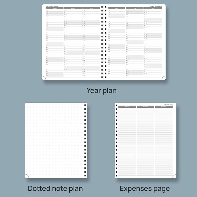 POPRUN 2026 Planner with Hourly Schedule, Vertical Layout - Image 5