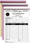 Custom Invoice Book in 3-Part /2-Part Receipt Book by Wasetell