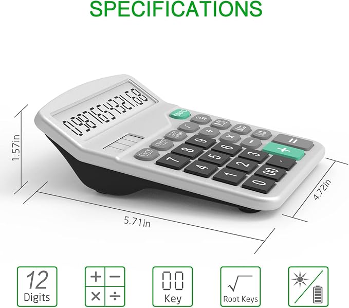 Splaks 4 Pack Standard Functional Desktop Calculator - Image 5