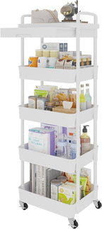Calmootey 5-Tier Rolling Utility Cart by Calmootey