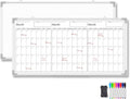 Lincia 36" x 18" Magnetic Horizontal 3 Month Dry Erase Calendar by Lincia