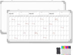 Lincia 36" x 18" Magnetic Horizontal 3 Month Dry Erase Calendar by Lincia