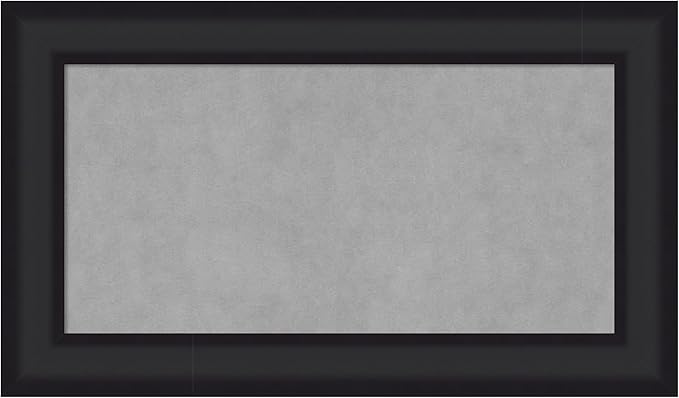 Amanti Art Black Framed Magnetic Board 17x29 Small Vision Board by AmantiArt