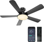 ceiling fans with lights, 46" low profile ceiling, main product view
