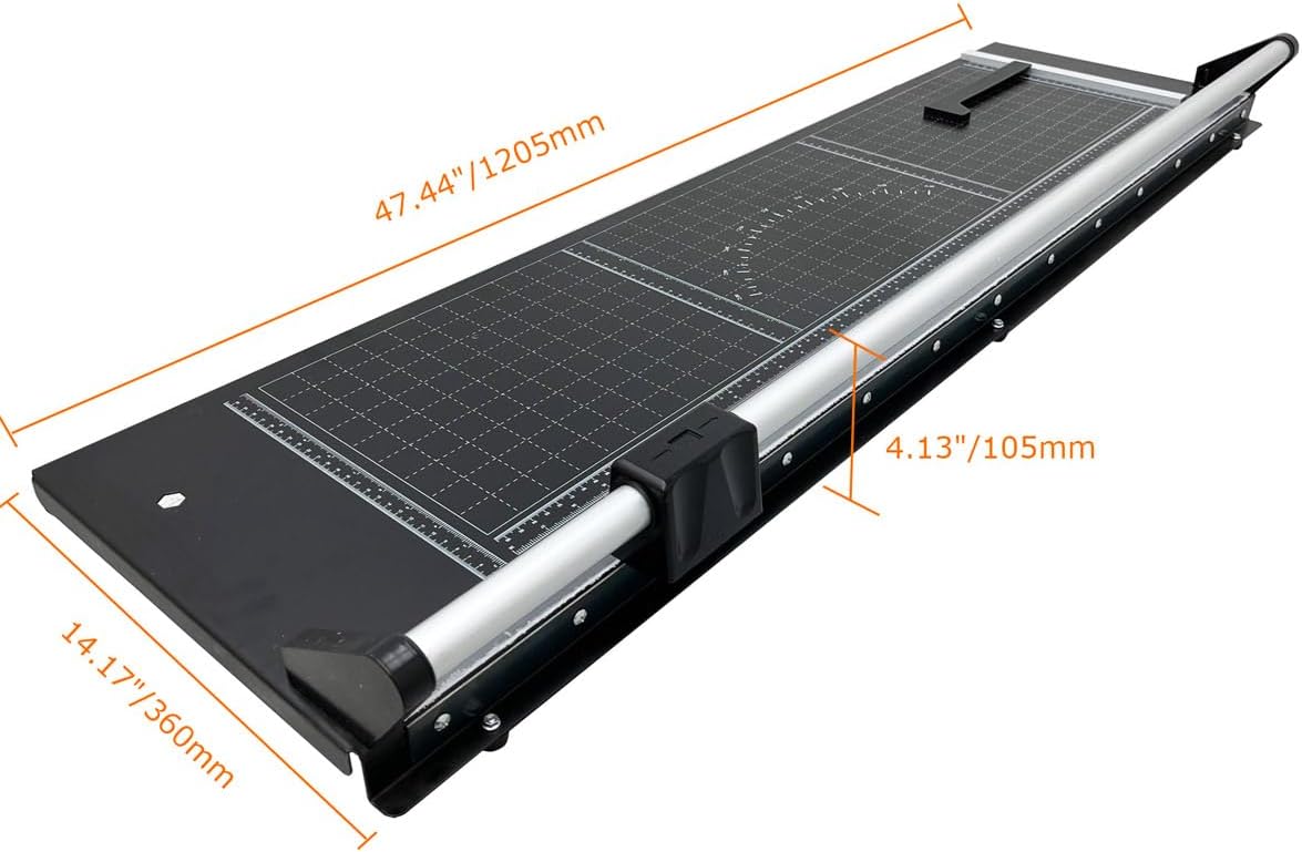 INTBUYING 36 Inch Commercial Manual Precision Rotary Paper Trimmer with an An...