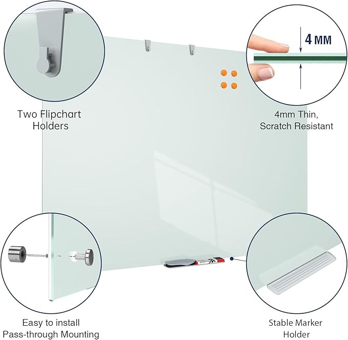 TSJ OFFICE Glass Dry-Erase Board - Image 3
