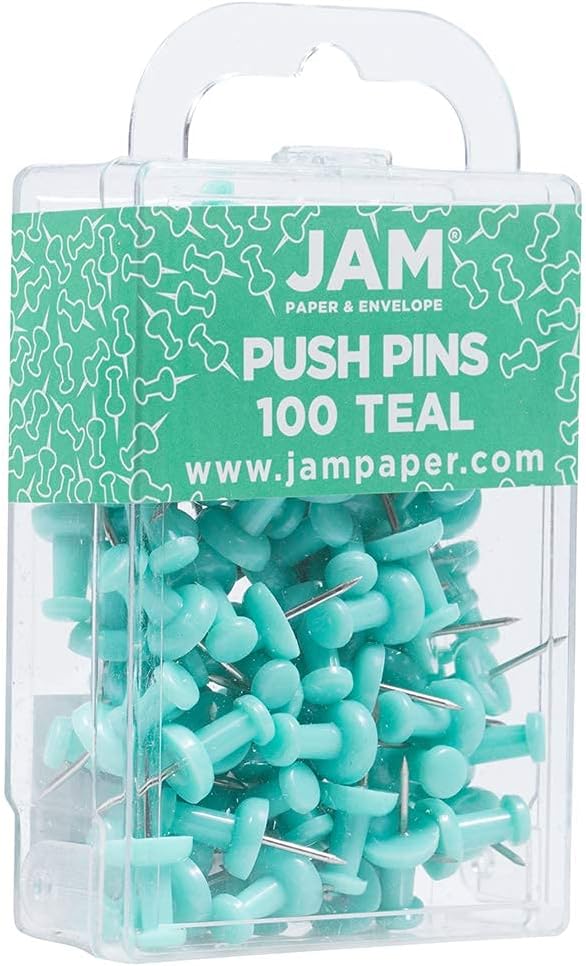 JAM PAPER Colorful Push Pins - Image 2