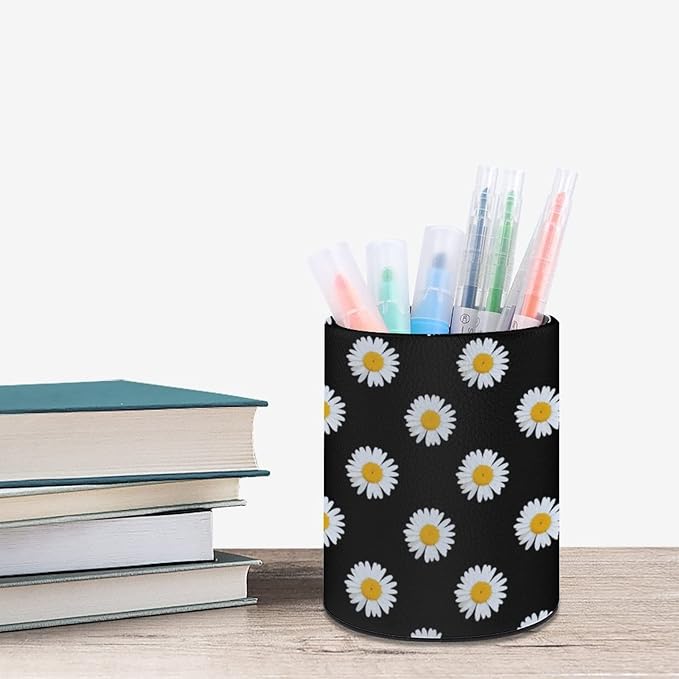 DIYYAO Personalize Sunflower Pattern Circular Pen Holder - Image 6