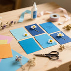 50 Sheets Small Colored Cardstock Paper 5 Colors, 250 GSM Heavy Card Stock - Image 4