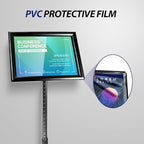 SENZHIYI Adjustable Poster Sign Stand Holder Heavy Duty Snap Open Aluminum - Image 5