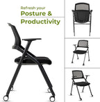 VACYOVKE 10 Pack Conference Room Chairs - Image 6