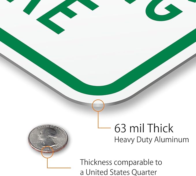 SmartSign 18 x 12 inch “Reserved Parking” Custom Metal Sign - Image 5