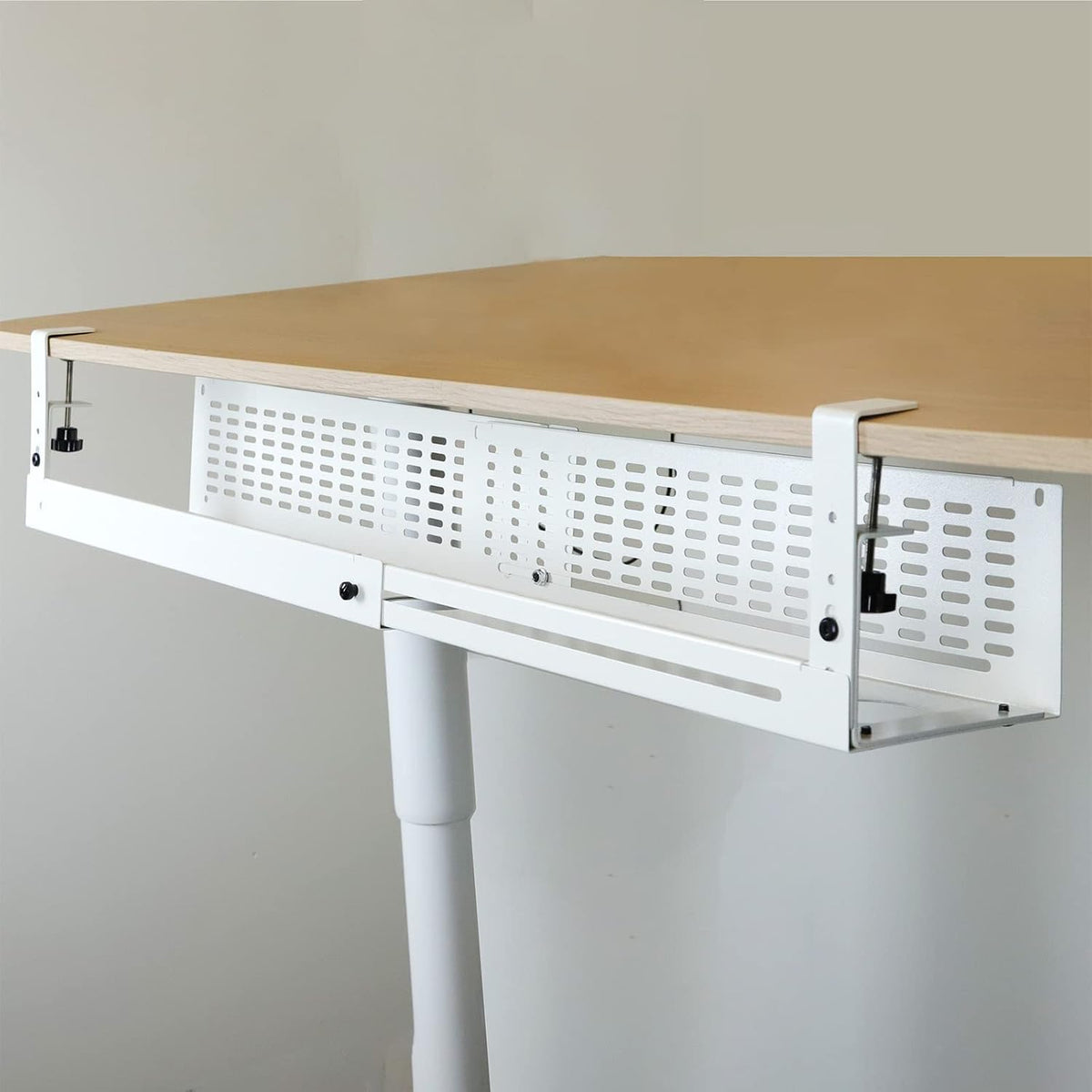 AEONS Under Desk Cable Management Tray Kit - Horizontal Adjustable up tp 41” ...