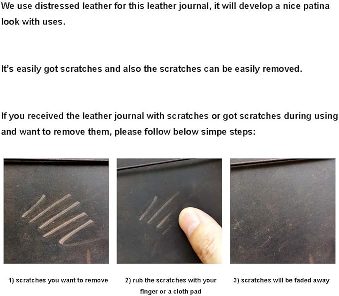 newestor Refillable Leather Journal Travelers Notebook - Image 7