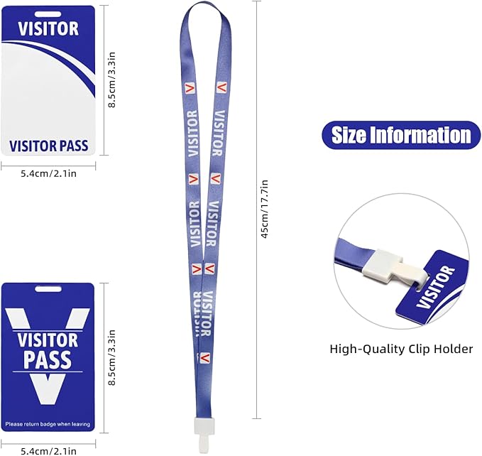 Visitor Badge Lanyards Volunteer Badge Holder - Image 3