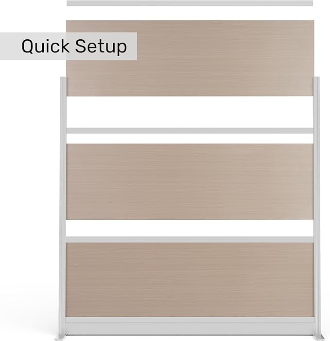 Stand Up Desk Store Oakwood Aesthetic Modular Walls | Room Divider Wall - Image 7