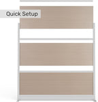 Stand Up Desk Store Oakwood Aesthetic Modular Walls | Room Divider Wall - Image 7