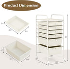 RELAX4LIFE 6-Drawer Rolling Storage Cart - Image 3