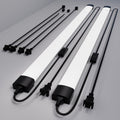 Modlicht Plug in Ceiling Light 4FT 2PCS, Linkable LED Garage Ceiling Light