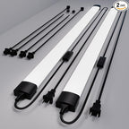 Modlicht Plug in Ceiling Light 4FT 2PCS, Linkable LED Garage Ceiling Light by Modlicht