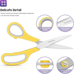 Scissors Bulk 60-Pack, Taotree 8" All Purpose Scissors, Soft Comfort-Grip - Image 4