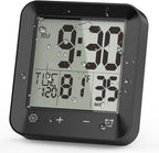 Wisoee Waterproof Shower Clock Timer, Bathroom Clock by Wisoee