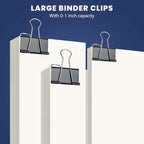 72 Pcs Extra Large Binder Clips 2 Inch Paper Clip Large Binding Clip, Jumbo - Image 2