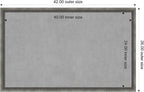 Amanti Art Grey Framed Magnetic Board 26x42 Large Vision Board - Image 3
