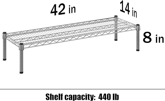 Regal Altair 14" Deep x 42" Wide x 8" Height 1-Tier Wire Shelving Kit | NSF - Image 3