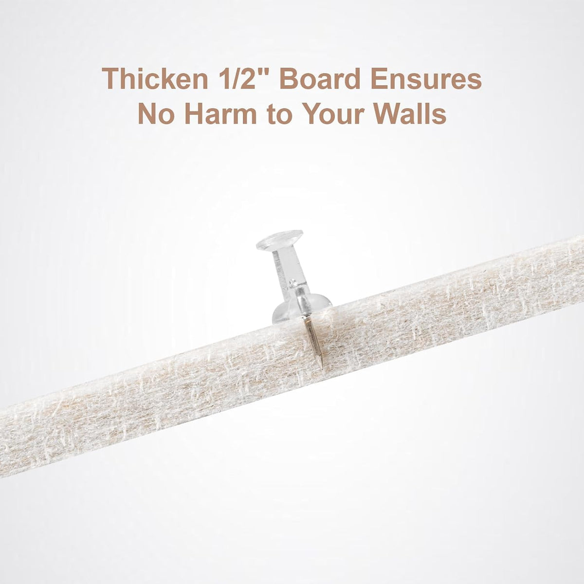 Striped Felt Bulletin Board 48x36 Inches, Decorative Pin Board for Wall