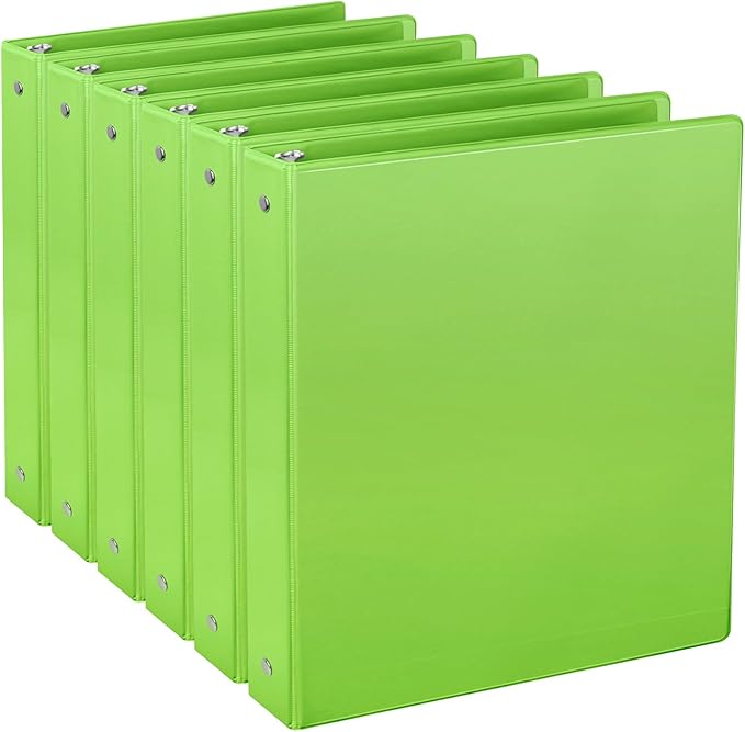 CIXILDTS 3 Ring Binders, Standard Round Ring Binder Fit Letter Size Paper by CIXILDTSOffice