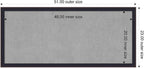Amanti Art Black Framed Magnetic Board 23x51 Oversize Vision Board - Image 2