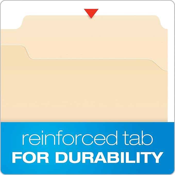 Pendaflex Manila Fastener Folders, Legal Size, 1 Fastener, 1/3 Cut - Image 6