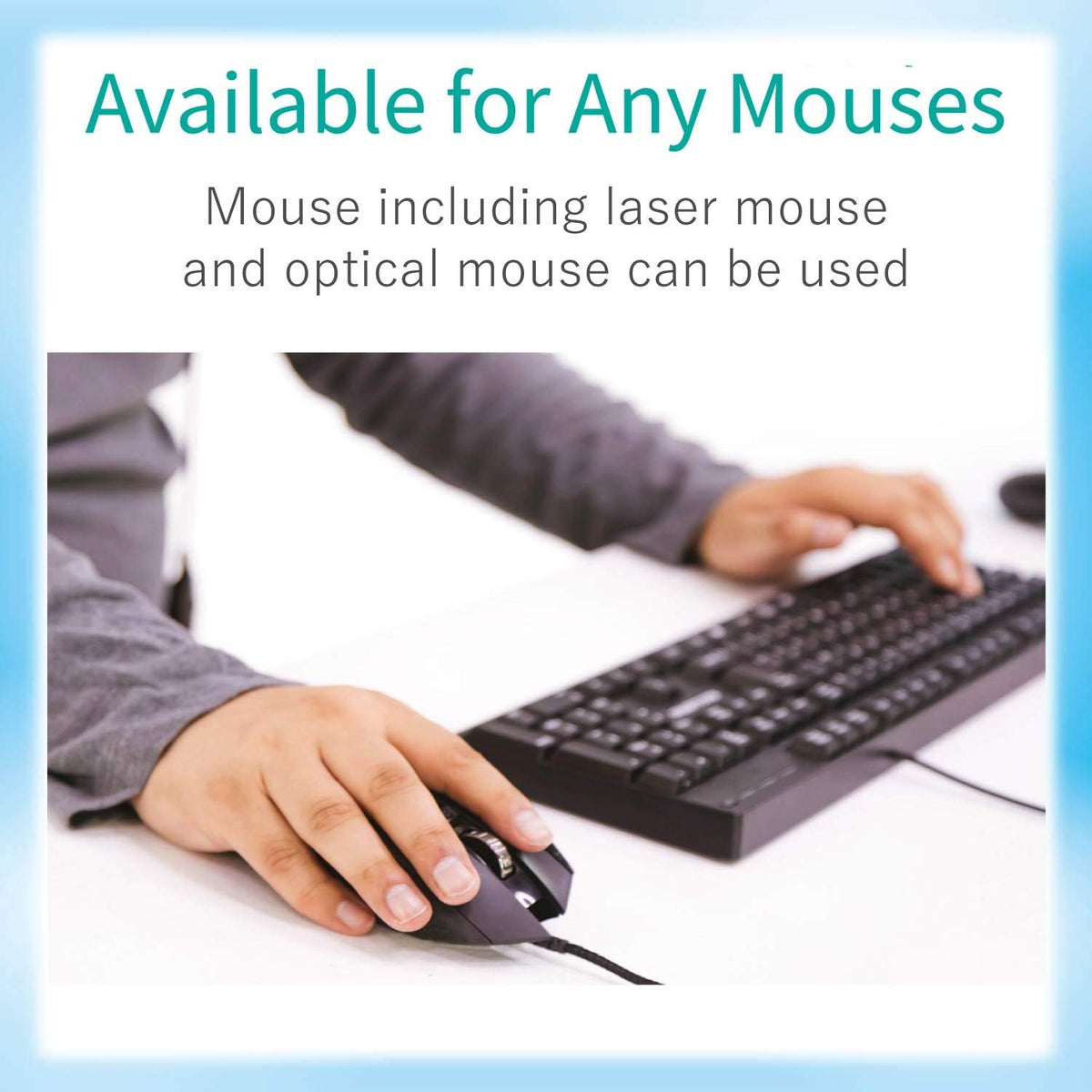 ELECOM Ergonomic Mouse Pad with Wrist Rest Gel Type for Laptop, Office & ...