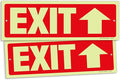 iSYFIX Exit Signs with Directional Up Arrow by iSYFIXPREMIUMSIGNS