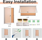 36×24 Inch Lockable Enclosed Bulletin Board, Weather-Resistant Outdoor - Image 5