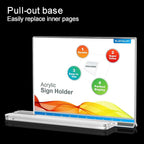 BlueValley 12 Pack Acrylic Sign Holder 8.5 x 11 Inch Horizontal - Image 5