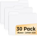SUNEE File Folders, 30 Pack Manilla Folders 8.5 x 11, Colored File Folders Home by SUNEE