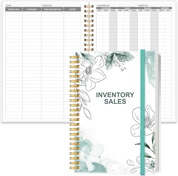 Inventory & Sales Log Book for Small Business – Inventory Ledger Book, by Heveboik