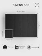 Bumusty Large Cork Board Alternative-47 x35 Felt Bulletin Board Tiles, - Image 2